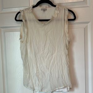 3/$15 Anthropologie CLU Silk ruffle blouse